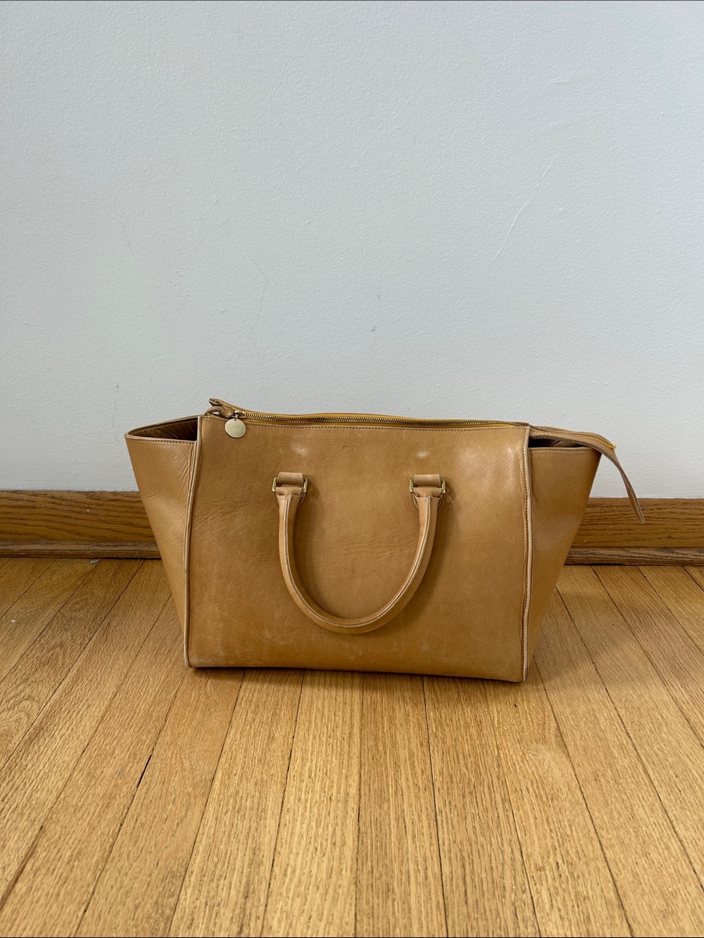 Clare V. Sandrine Satchel in Honey Tan - Picture 6 of 13